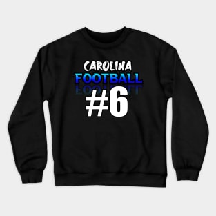 Carolina Football #6 Jersey - Graphic Sports Crewneck Sweatshirt